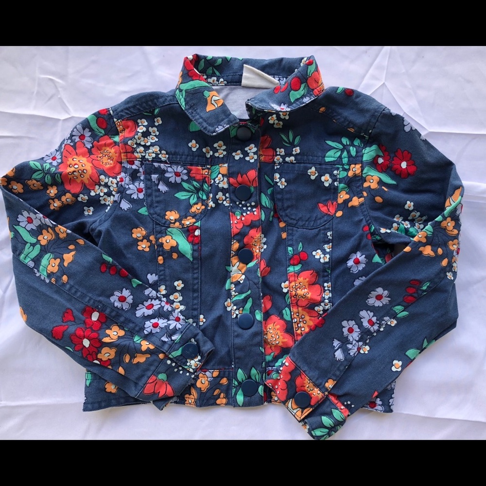 Crazy 8 Floral Jean Jacket